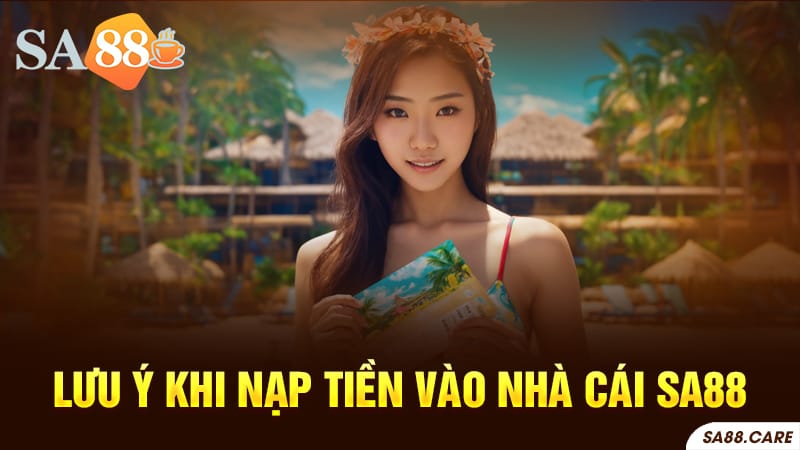 Những lưu ý khi nạp tiền vào nhà cái SA88